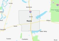 Map of Panola County Mississippi