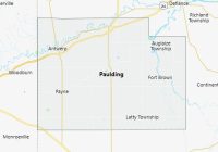 Map of Paulding County Ohio