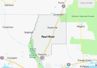 Map of Pearl River County Mississippi