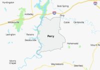Map of Perry County Tennessee