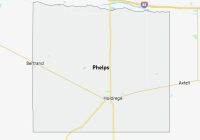 Map of Phelps County Nebraska