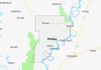 Map of Phillips County Arkansas