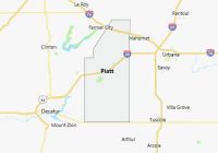 Map of Piatt County Illinois