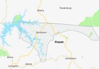 Map of Pickett County Tennessee