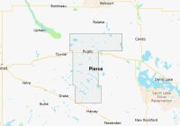 Map of Pierce County North Dakota