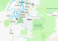 Map of Pierce County Washington