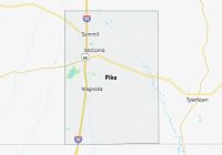 Map of Pike County Mississippi