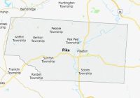 Map of Pike County Ohio