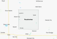 Map of Pocahontas County Iowa