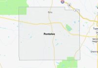 Map of Pontotoc County Mississippi