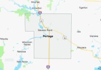 Map of Portage County Wisconsin