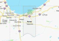 Map of Porter County Indiana