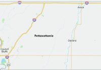 Map of Pottawattamie County Iowa