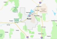 Map of Power County Idaho