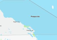 Map of Presque Isle County Michigan