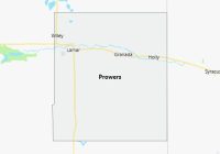 Map of Prowers County Colorado