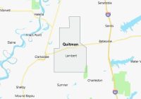 Map of Quitman County Mississippi