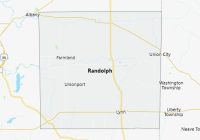 Map of Randolph County Indiana