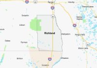 Map of Richland County North Dakota