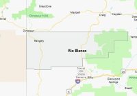 Map of Rio Blanco County Colorado