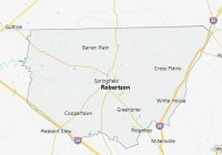 Map of Robertson County Tennessee