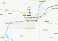 Map of Rock Island County Illinois