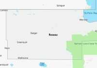 Map of Roseau County Minnesota
