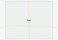 Map of Rush County Kansas