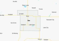 Map of Sac County Iowa