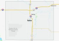 Map of Saline County Kansas