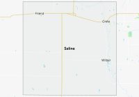 Map of Saline County Nebraska