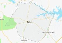 Map of Saluda County South Carolina
