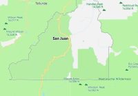 Map of San Juan County Colorado