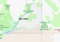 Map of San Juan County Utah