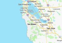 Map of San Mateo County California