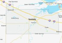 Map of Sandusky County Ohio