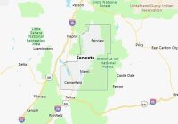 Map of Sanpete County Utah