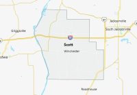 Map of Scott County Illinois