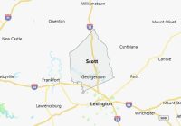 Map of Scott County Kentucky