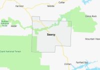 Map of Searcy County Arkansas