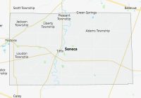 Map of Seneca County Ohio