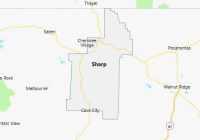 Map of Sharp County Arkansas