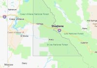 Map of Shoshone County Idaho