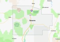 Map of Socorro County New Mexico