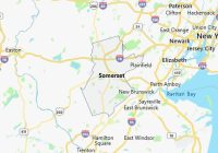 Map of Somerset County New Jersey