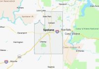 Map of Spokane County Washington