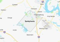 Map of Spotsylvania County Virginia