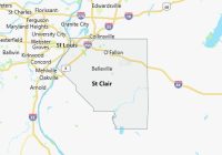 Map of St. Clair County Illinois
