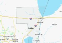 Map of St. Clair County Michigan