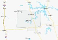 Map of St. Clair County Missouri